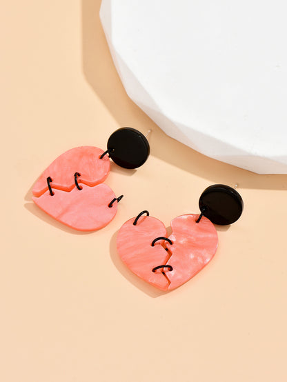Splicing For Acrylic Drop Earrings Featuring Unique Design And Lightweight Comfort