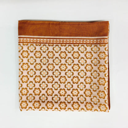 Ethnic Organza Kerchief Scarf Suitable For All Seasons Featuring Lightweight And Stylish Design