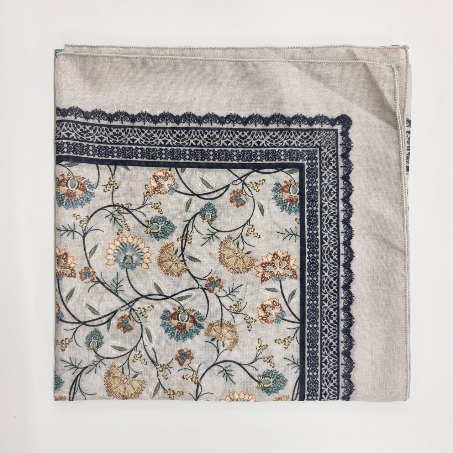 Ethnic Organza Kerchief Scarf Suitable For All Seasons Featuring Lightweight And Stylish Design