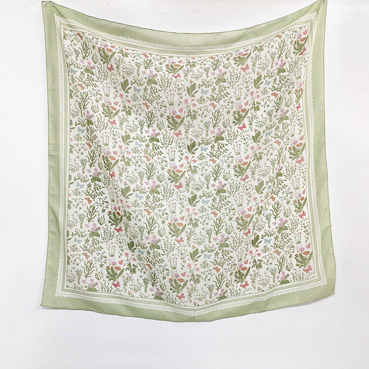 Ethnic Organza Kerchief Scarf Suitable For All Seasons Featuring Lightweight And Stylish Design