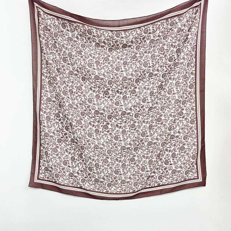 Ethnic Organza Kerchief Scarf Suitable For All Seasons Featuring Lightweight And Stylish Design