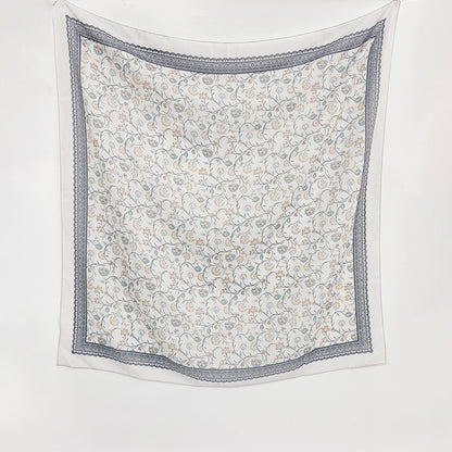 Ethnic Organza Kerchief Scarf Suitable For All Seasons Featuring Lightweight And Stylish Design