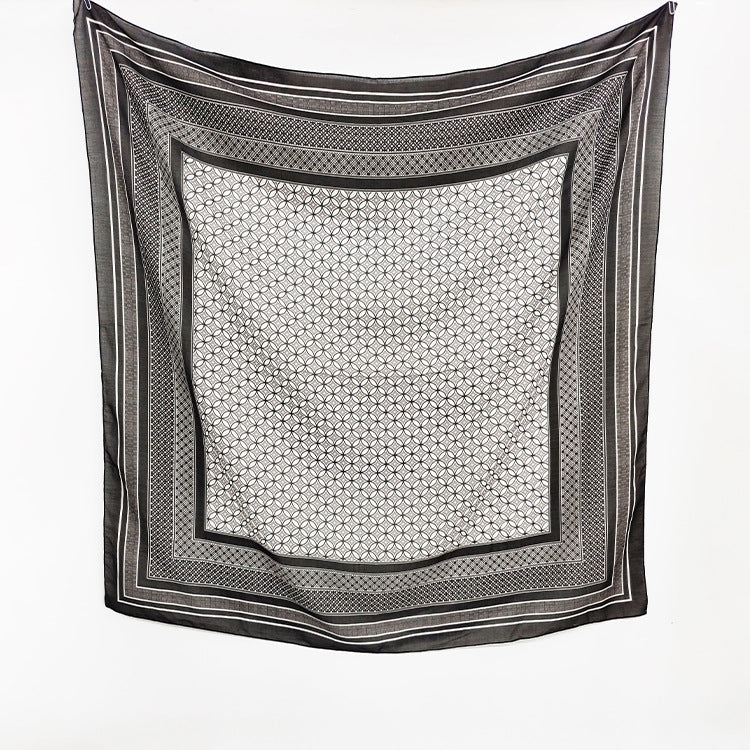 Ethnic Organza Kerchief Scarf Suitable For All Seasons Featuring Lightweight And Stylish Design