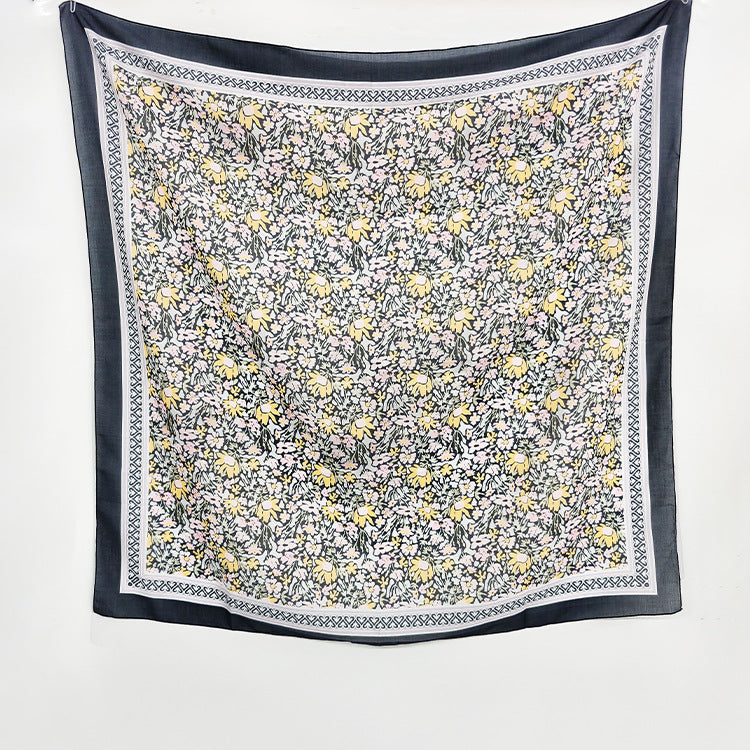 Ethnic Organza Kerchief Scarf Suitable For All Seasons Featuring Lightweight And Stylish Design