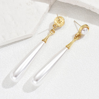 Water Droplets Drop Earrings For Stud Earrings In Red Plastic