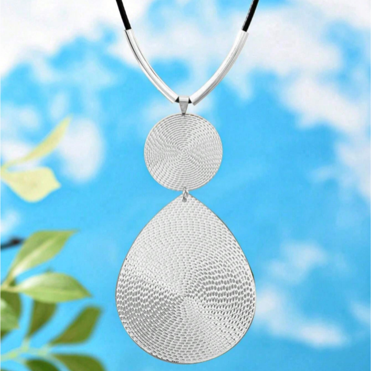 Water Droplets Pendant For Necklace Made Of Durable Alloy