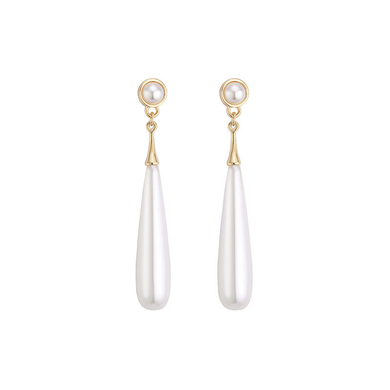 Water Droplets Drop Earrings For Stud Earrings In Red Plastic