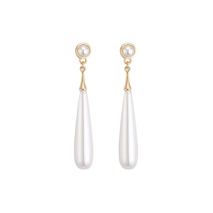 Water Droplets Drop Earrings For Stud Earrings In Red Plastic