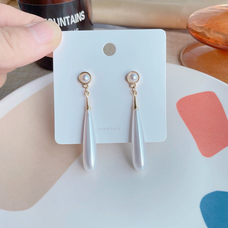Water Droplets Drop Earrings For Stud Earrings In Red Plastic