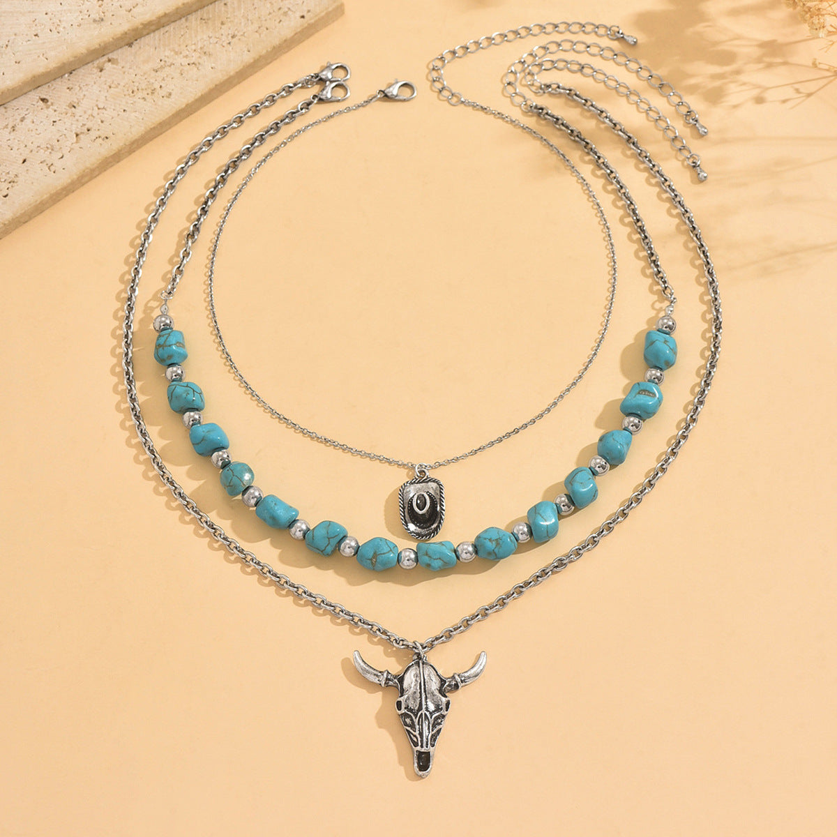 Ethnic Style Jewelry Set Featuring Cattle Pattern For Unique Cultural Expression