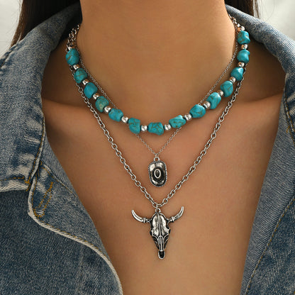 Ethnic Style Jewelry Set Featuring Cattle Pattern For Unique Cultural Expression