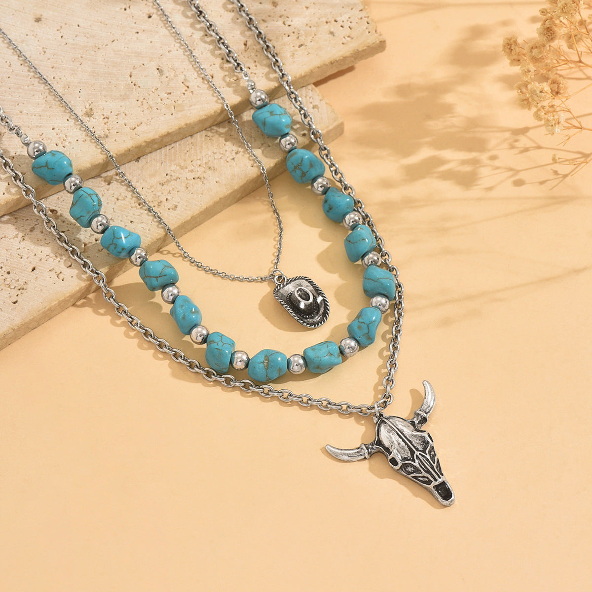 Ethnic Style Jewelry Set Featuring Cattle Pattern For Unique Cultural Expression