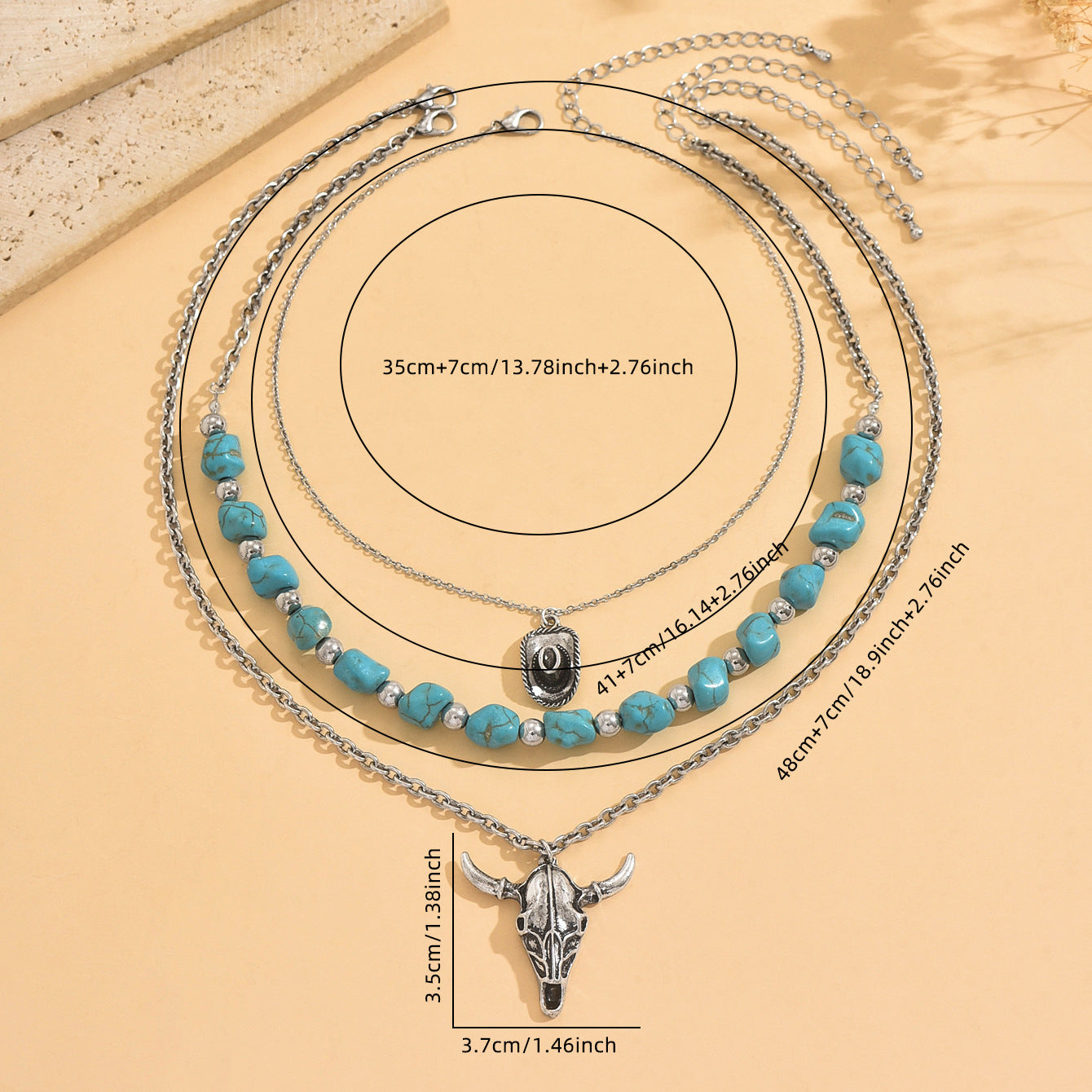 Ethnic Style Jewelry Set Featuring Cattle Pattern For Unique Cultural Expression