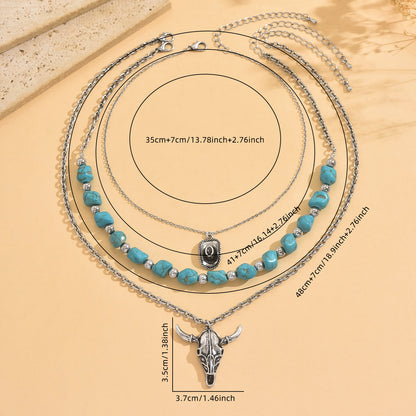Ethnic Style Jewelry Set Featuring Cattle Pattern For Unique Cultural Expression