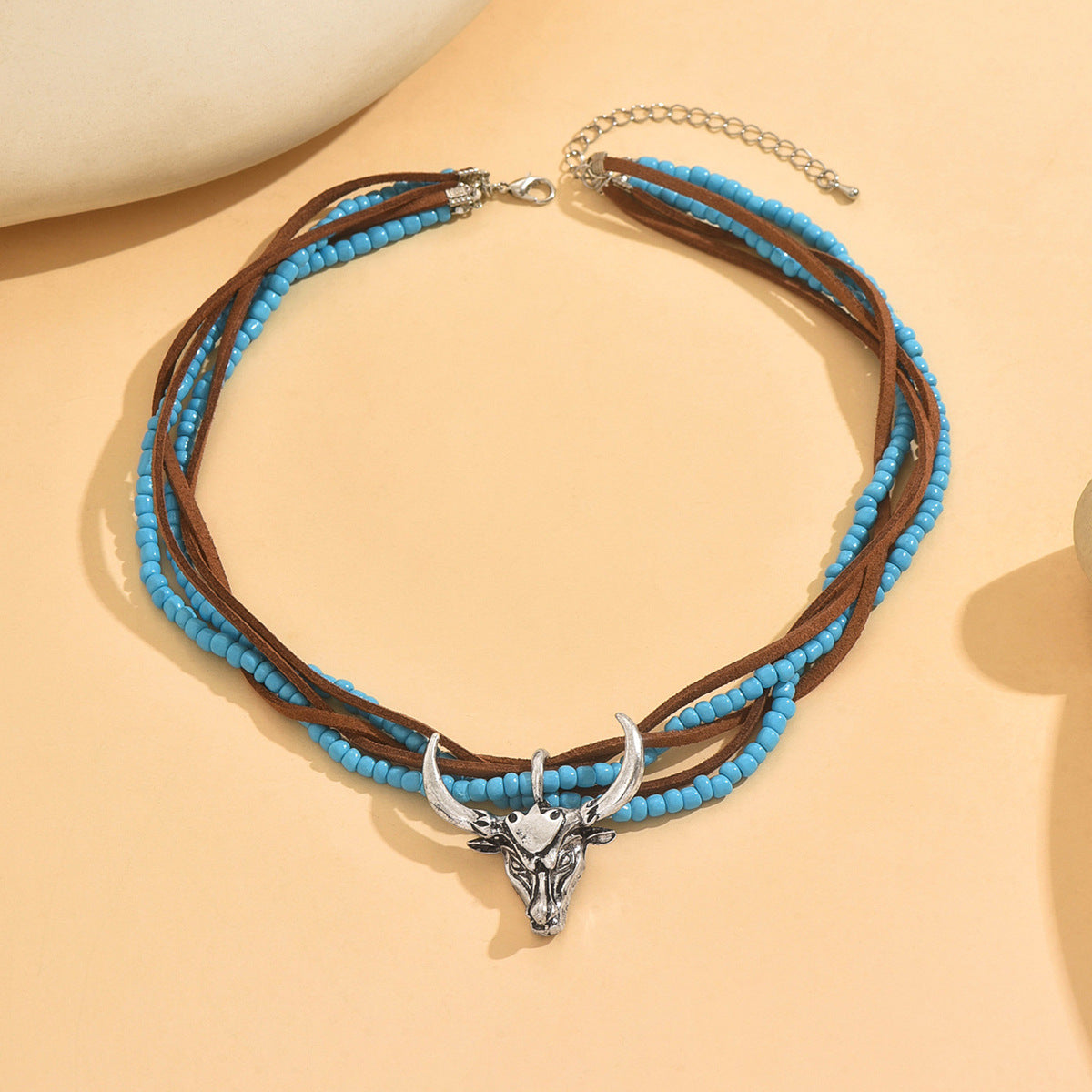 Vintage Style Acrylic Animal Necklace For Unique Fashion Featuring Weave Craft