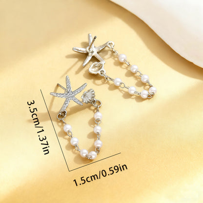 Star Earrings For Women In Golden Alloy, Stylish And Durable Accessory