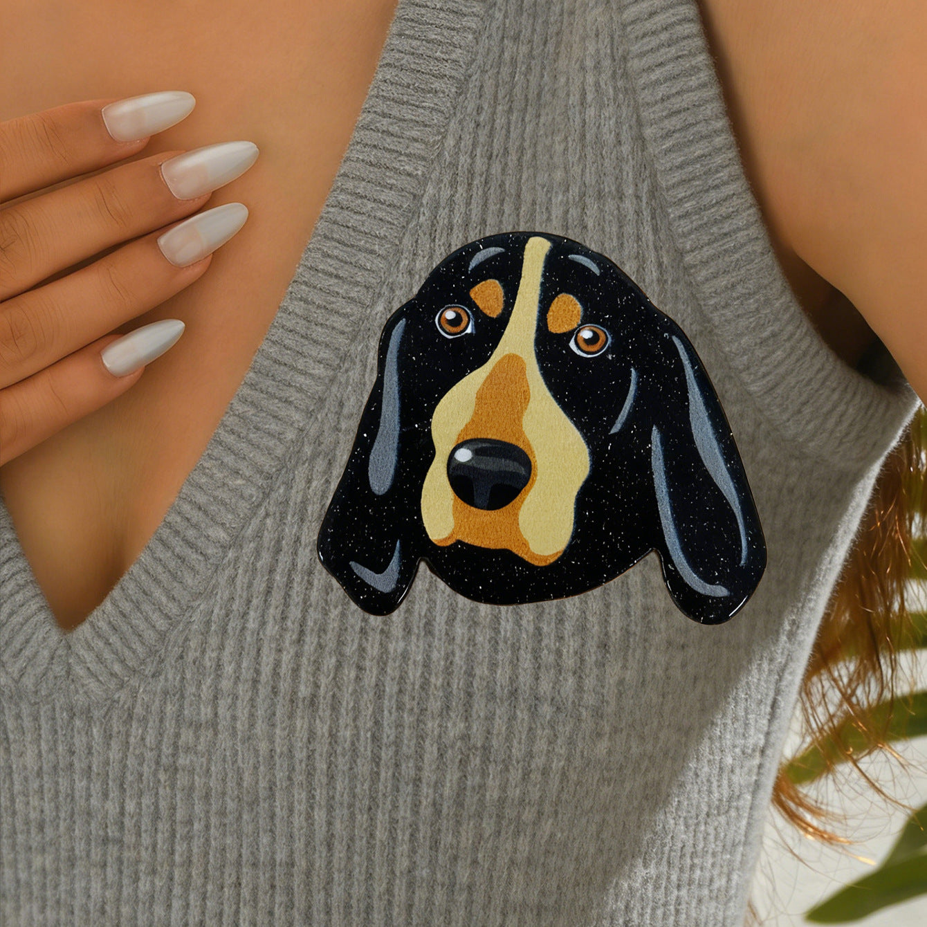 Animal Acrylic Pin Featuring Stamping Craftsmanship