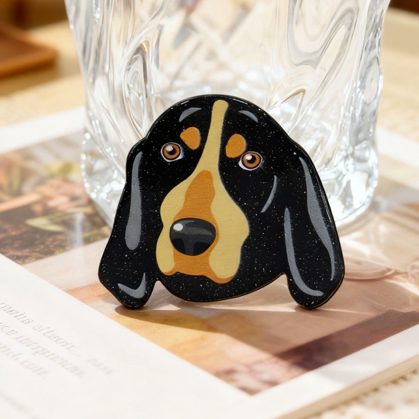 Animal Acrylic Pin Featuring Stamping Craftsmanship