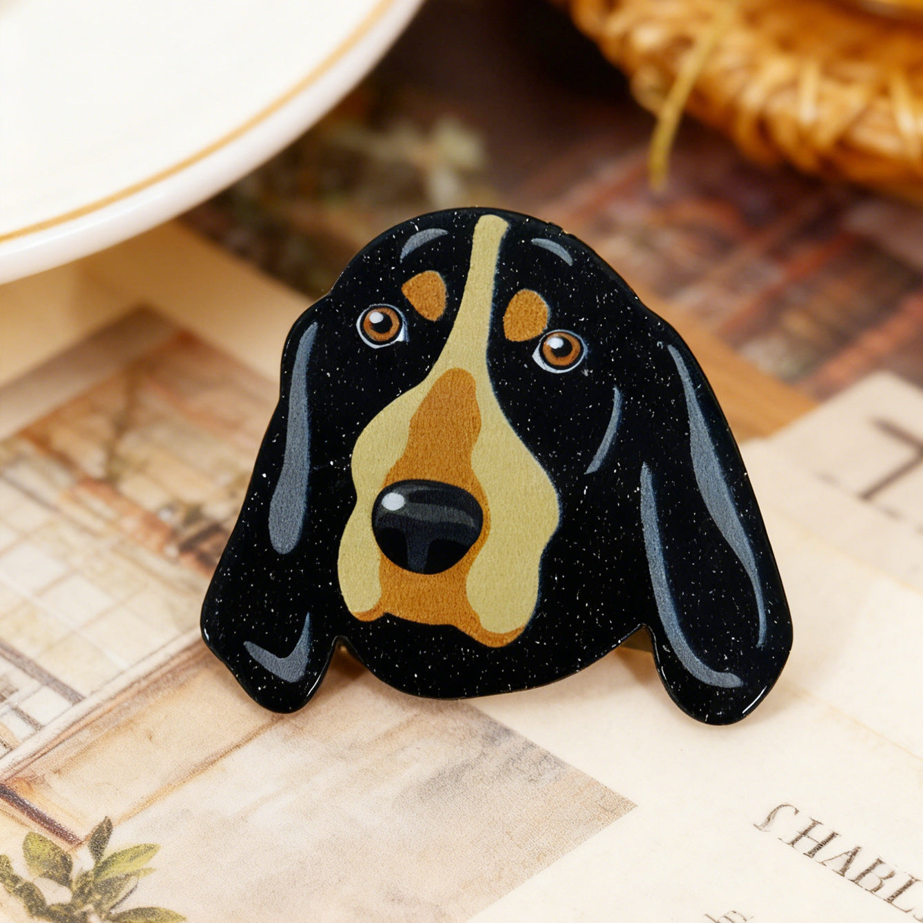 Animal Acrylic Pin Featuring Stamping Craftsmanship
