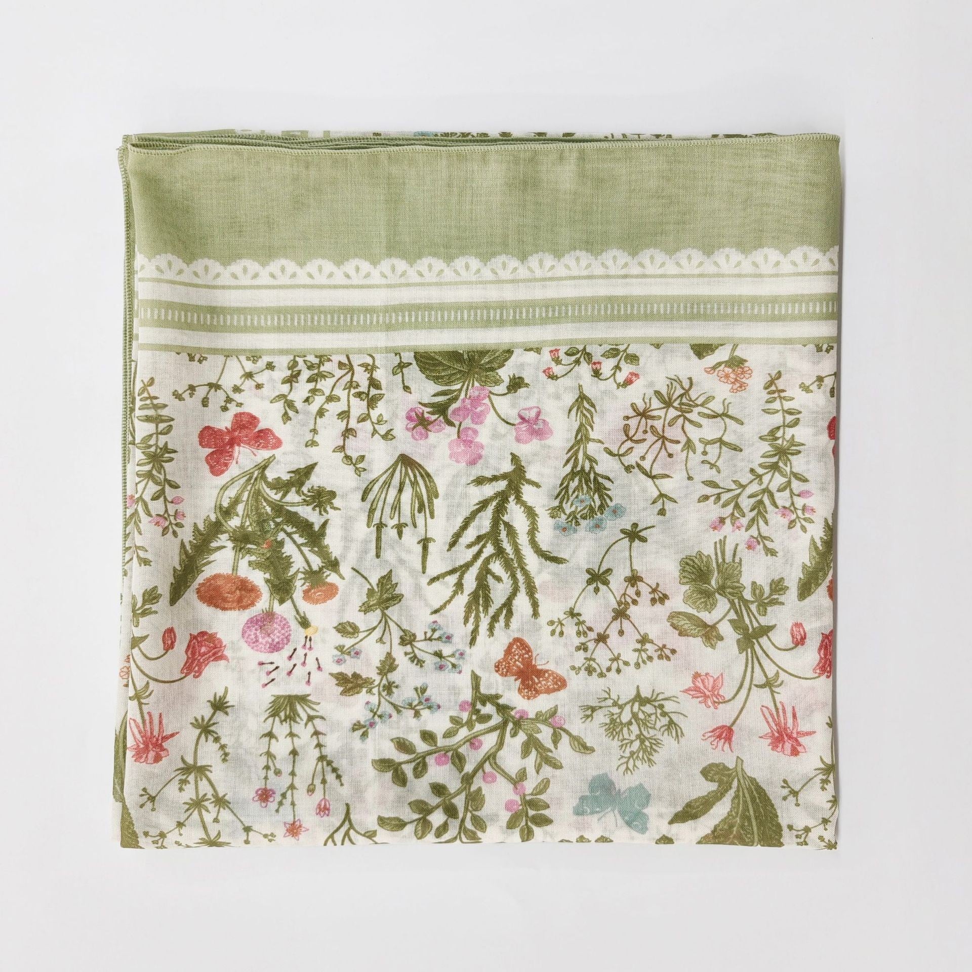 Ethnic Organza Kerchief Scarf Suitable For All Seasons Featuring Lightweight And Stylish Design