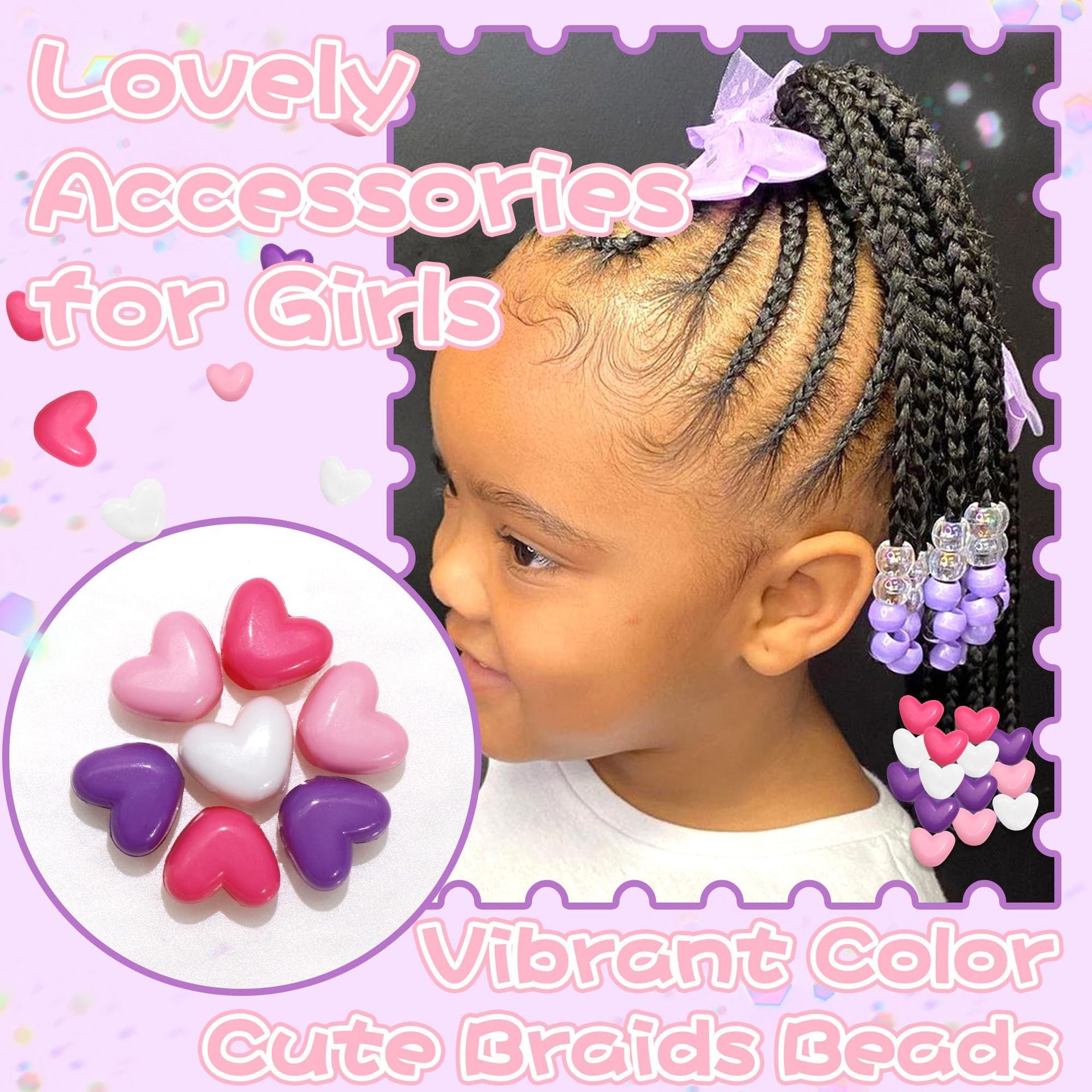 Heart Shape Letter Acrylic Hair Clip In Sky Blue, Ethnic Style Hair Accessory, 1 Set