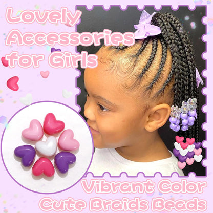 Heart Shape Letter Acrylic Hair Clip In Sky Blue, Ethnic Style Hair Accessory, 1 Set