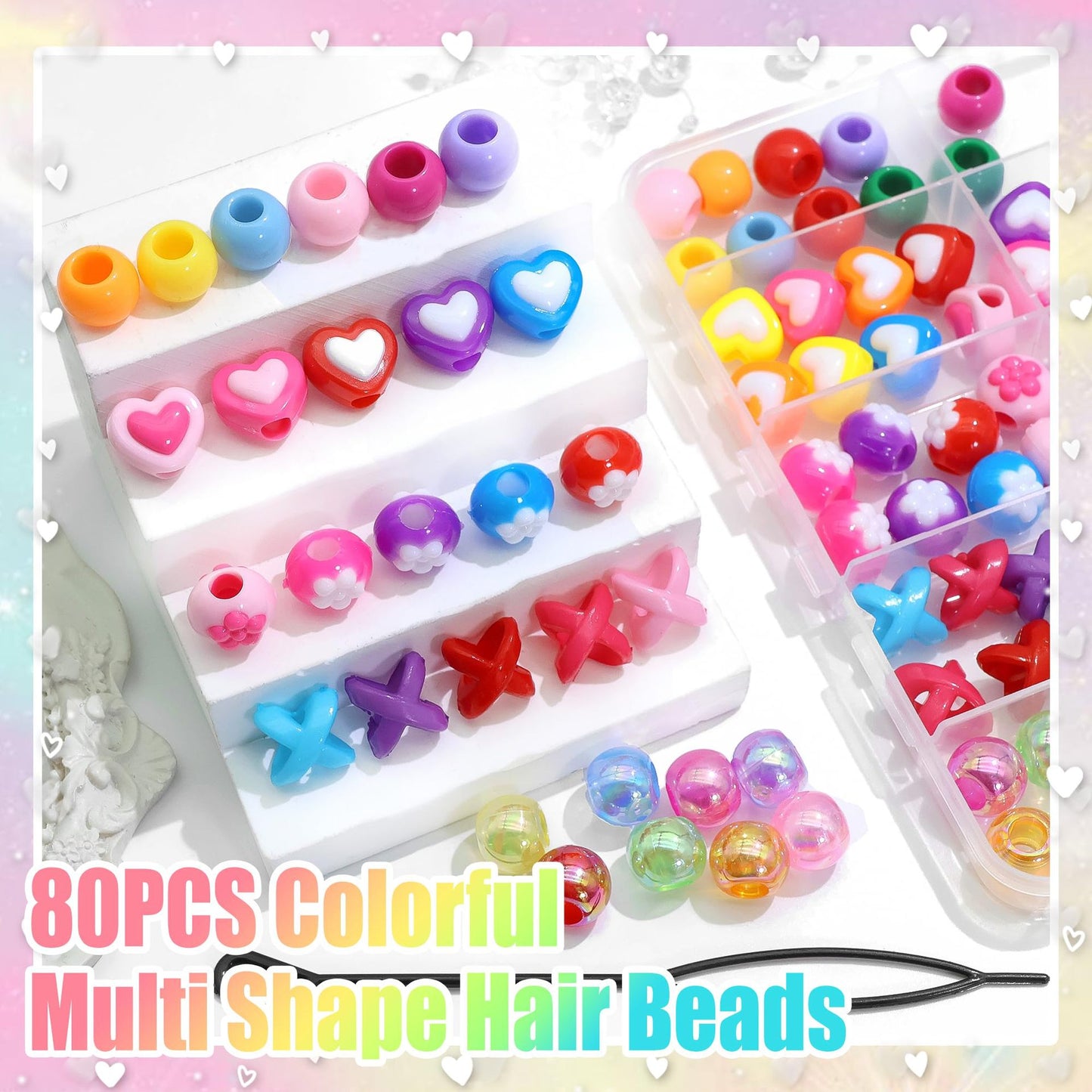 Ethnic Style Hairpin Made Of Durable Acrylic, Available In Various Colours