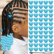 Heart-shaped Sky Blue 60pcs1 #