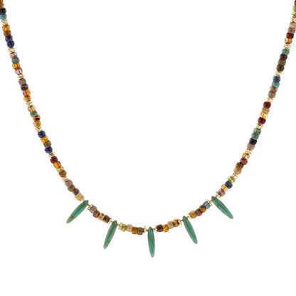 Geometric Round Necklace For Women, Crafted In Copper, 1 Set