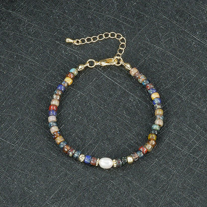 Geometric Round Necklace For Women, Crafted In Copper, 1 Set