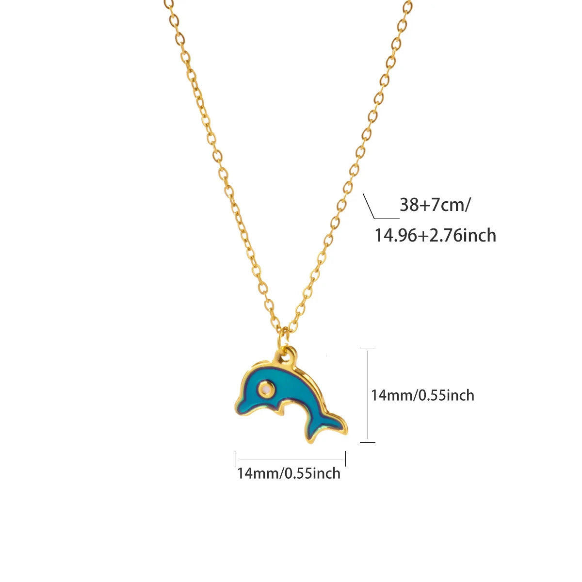 Flower Necklace For Women Featuring PVD Coated 18K Real Gold Plated 304 Stainless Steel