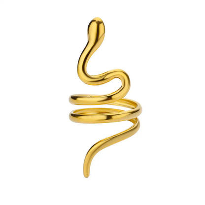 Vintage Style Women’s Ring Featuring Lines Pattern With 18K Real Gold Plated Finish In Golden