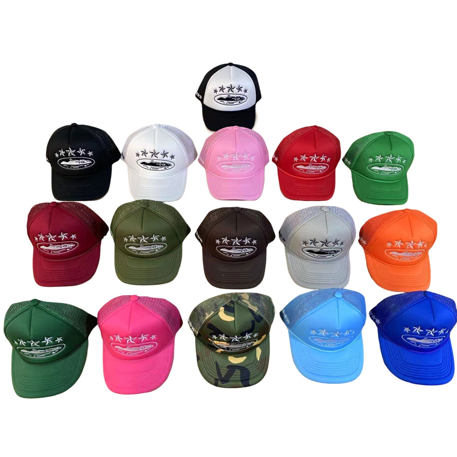 Embroidery Baseball Cap With Curved Brim In Army Green, Cotton Material For Spring & Summer Adults