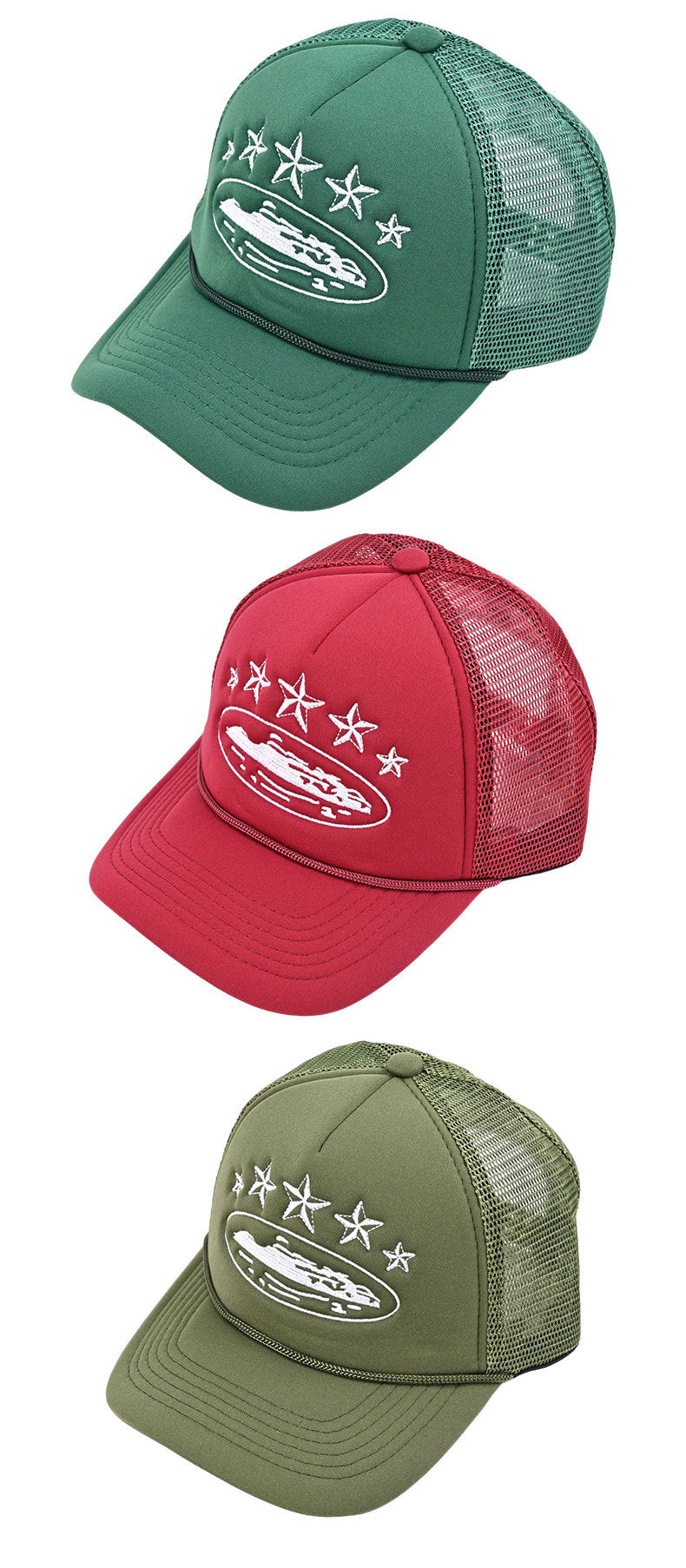 Embroidery Baseball Cap With Curved Brim In Army Green, Cotton Material For Spring & Summer Adults
