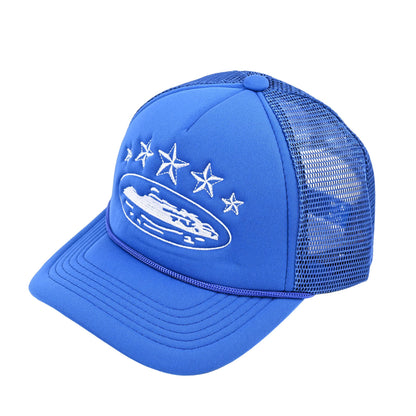 Embroidery Baseball Cap With Curved Brim In Army Green, Cotton Material For Spring & Summer Adults