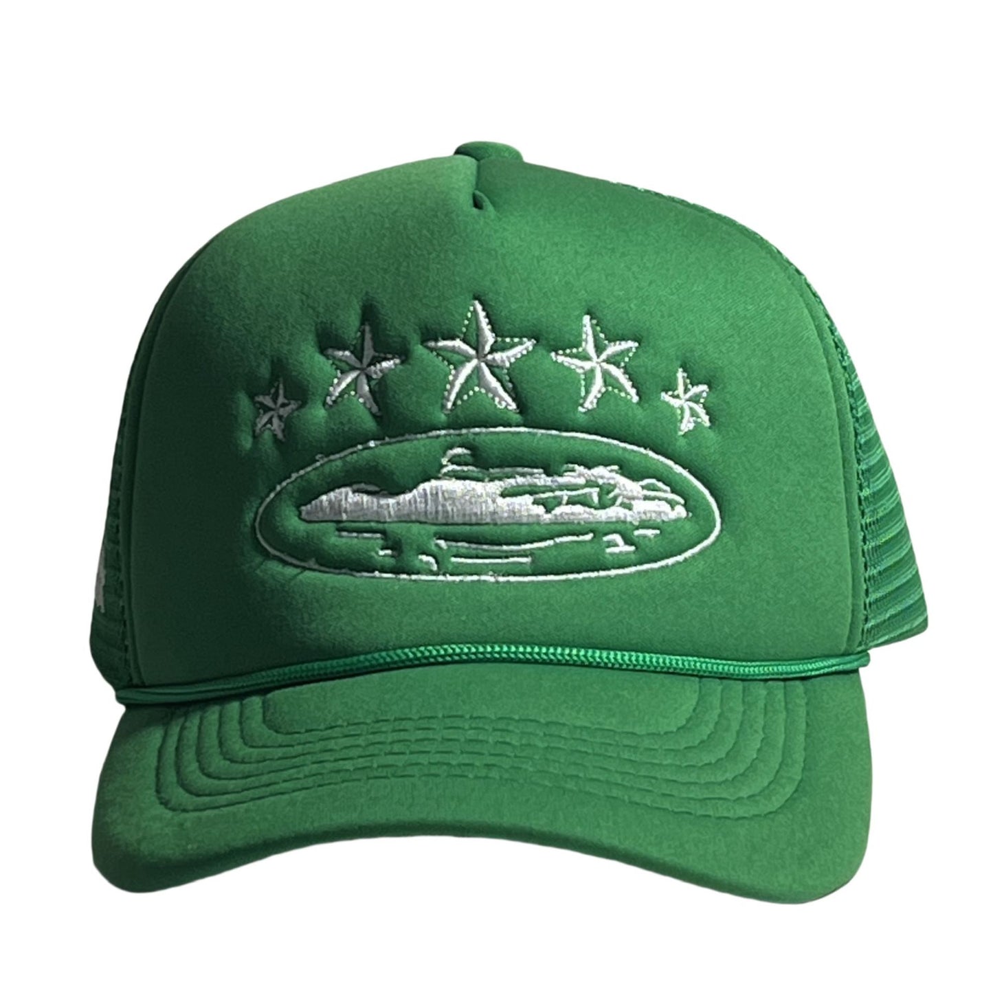 Embroidery Baseball Cap With Curved Brim In Army Green, Cotton Material For Spring & Summer Adults