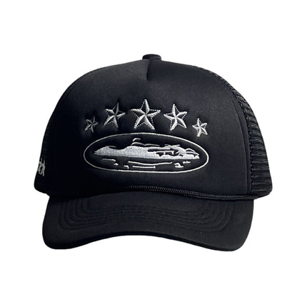 Embroidery Baseball Cap With Curved Brim In Army Green, Cotton Material For Spring & Summer Adults