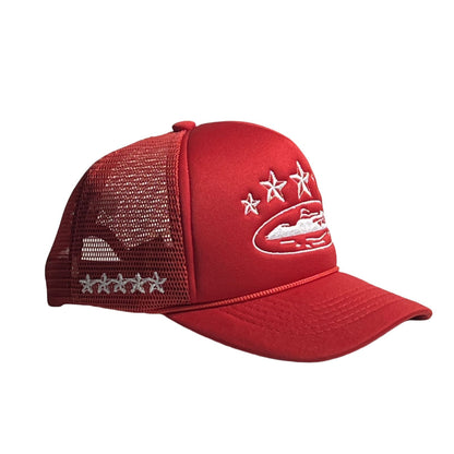 Embroidery Baseball Cap With Curved Brim In Army Green, Cotton Material For Spring & Summer Adults