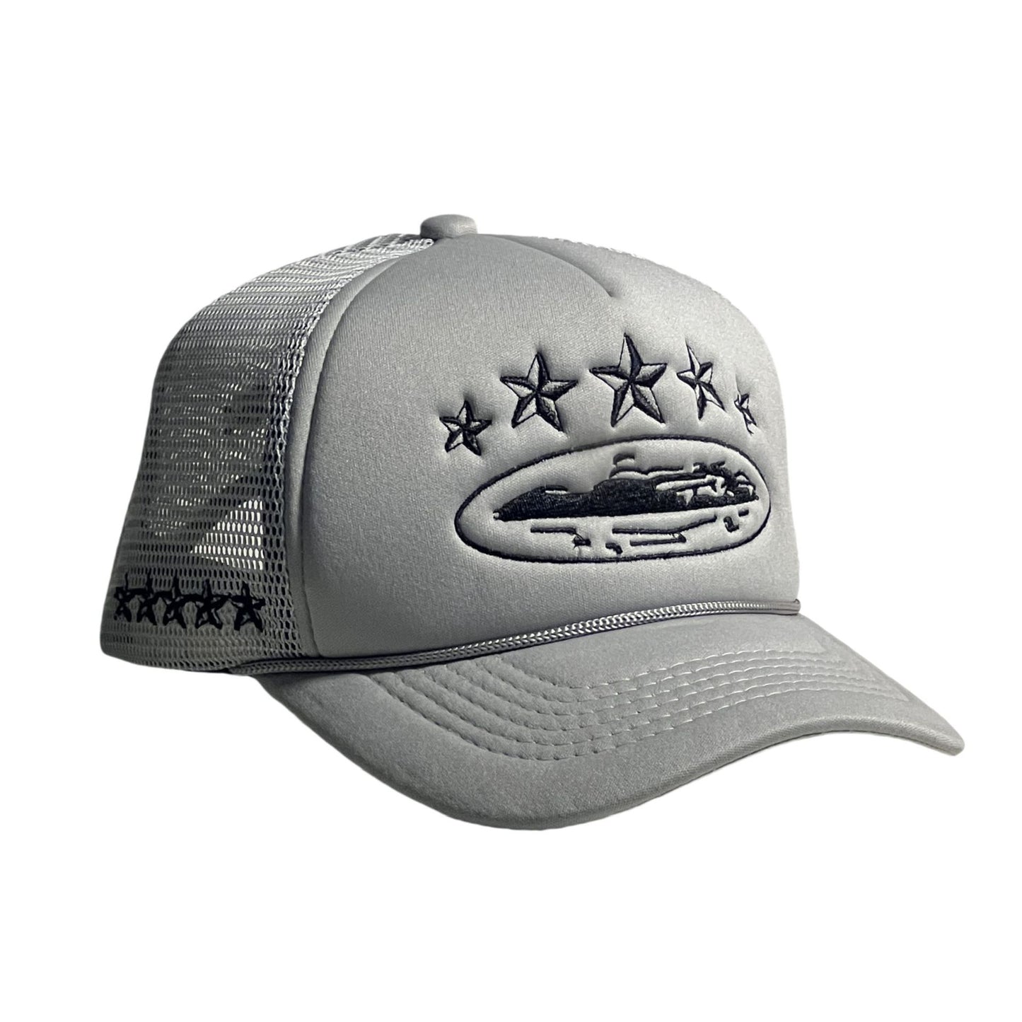 Embroidery Baseball Cap With Curved Brim In Army Green, Cotton Material For Spring & Summer Adults
