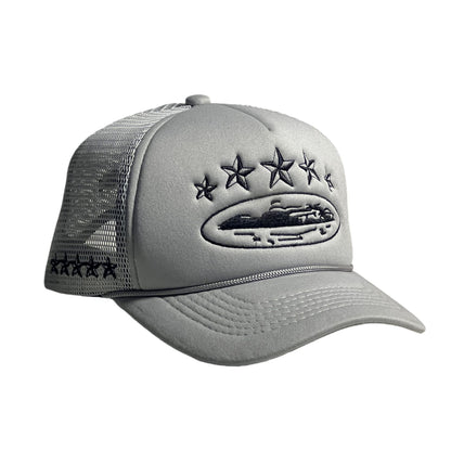 Embroidery Baseball Cap With Curved Brim In Army Green, Cotton Material For Spring & Summer Adults