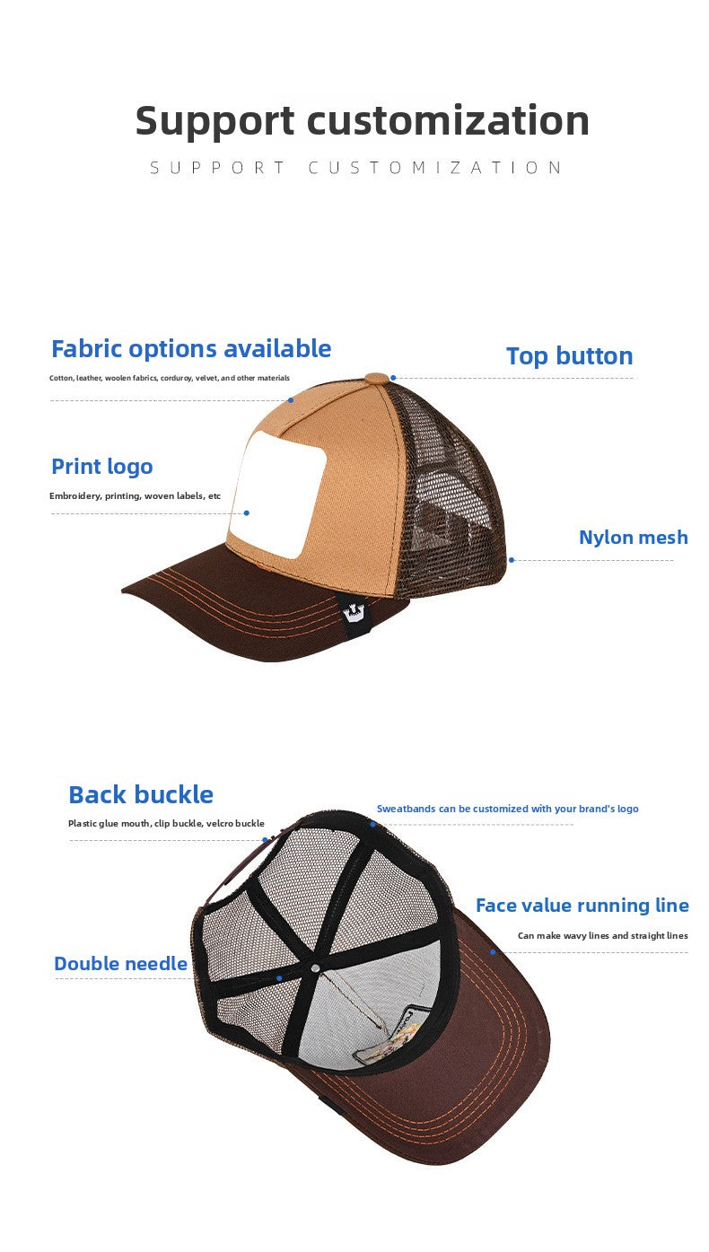 Embroidery Baseball Cap With Curved Brim In Natural Pink, Cotton Material For Spring & Summer Adults