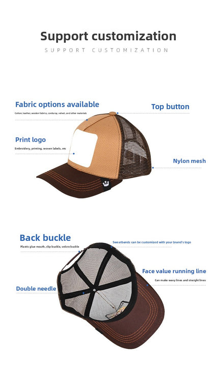 Embroidery Baseball Cap With Curved Brim In Army Green, Cotton Material For Spring & Summer Adults