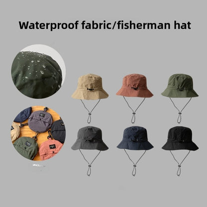 Ruffled Brim Bucket Hat For Adults In Army Green, Made Of Polyester, Perfect For Spring & Summer