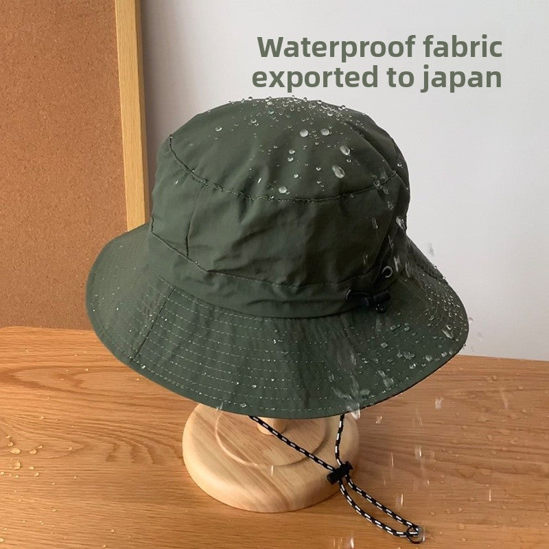Ruffled Brim Bucket Hat For Adults In Army Green, Made Of Polyester, Perfect For Spring & Summer