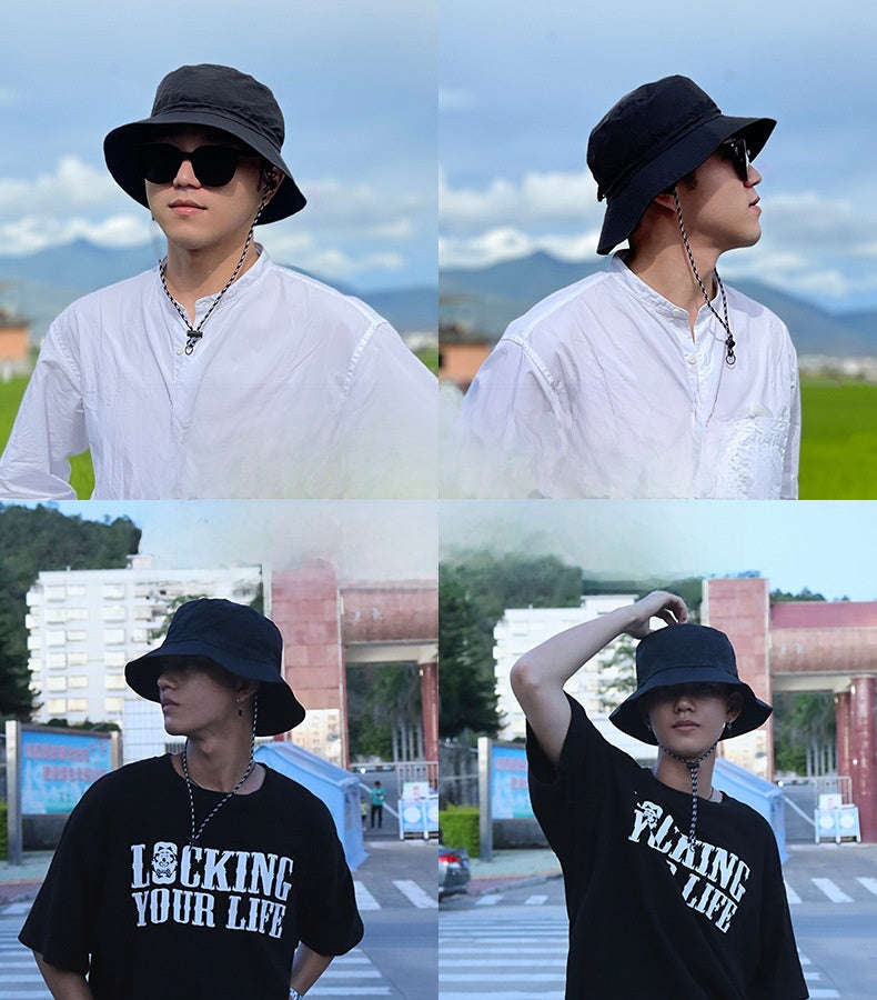 Ruffled Brim Bucket Hat For Adults In Army Green, Made Of Polyester, Perfect For Spring & Summer