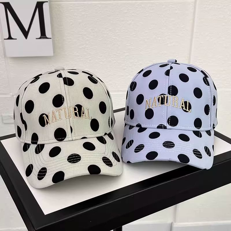 Baseball Cap With Letter Pattern In White, Made Of Cotton, Stylish Hat Accessory