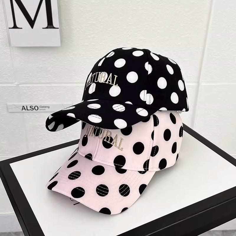Baseball Cap With Letter Pattern In White, Made Of Cotton, Stylish Hat Accessory