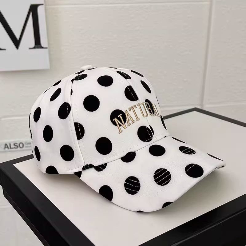 Baseball Cap With Letter Pattern In White, Made Of Cotton, Stylish Hat Accessory