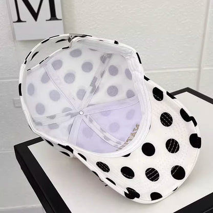 Baseball Cap With Letter Pattern In White, Made Of Cotton, Stylish Hat Accessory