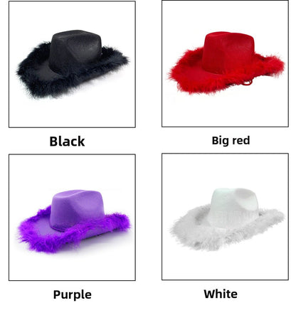 Solid Color Acrylic Bucket Hat With Crimping Brim, Multicolor Design For Halloween Spring & Summer